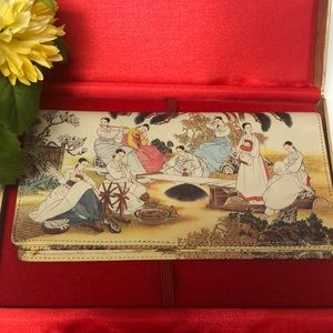🇰🇷Korean Folkart Wallet in Box